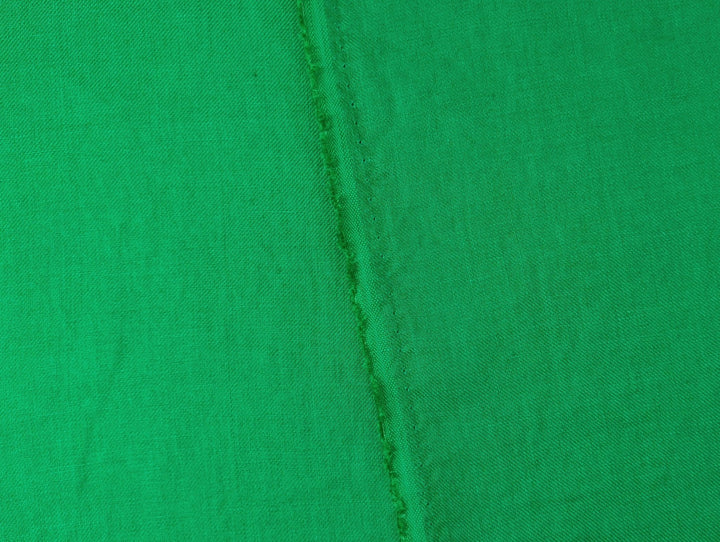 Twill Weave 100% Linen Fabric - Medium Weight in Green 7595 - The Linen Lab - Green