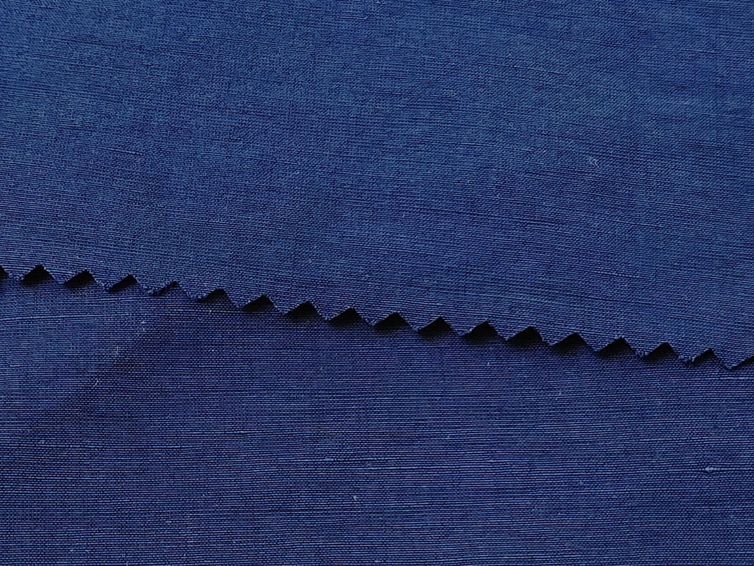 Ultimate Comfort: Warp Stretch Fabric Blend of Linen, Cotton, Nylon, and Spandex 7816 - The Linen Lab - Navy
