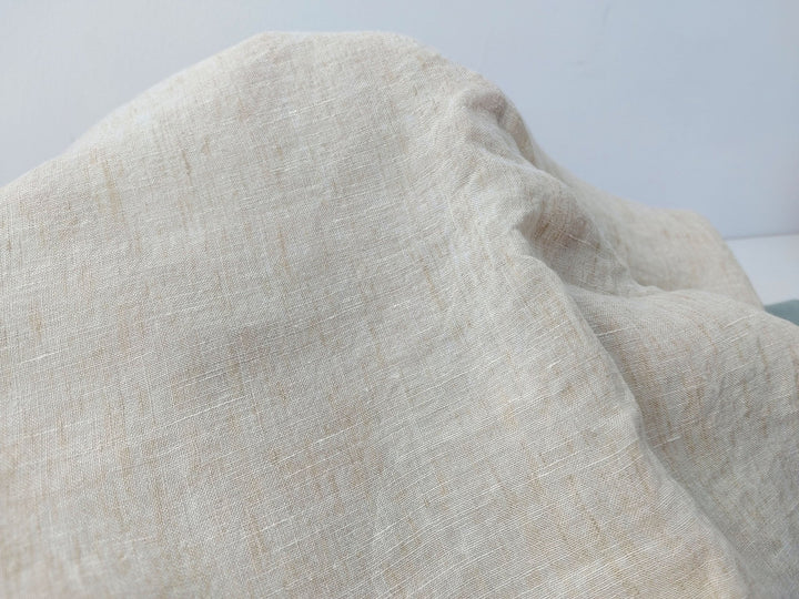 100% Linen Crispy Fabric 21s Vintage Chambray New Colorways for 2024 - The Linen Lab - Mint(light)