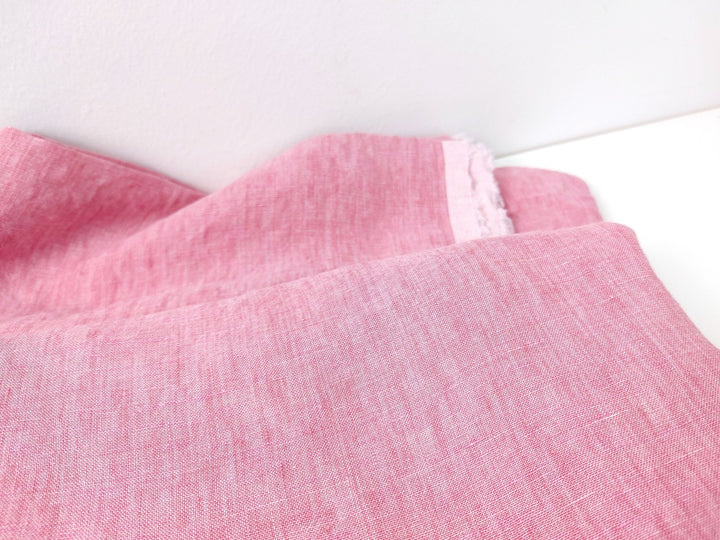 100% Linen Crispy Fabric 21s Vintage Chambray New Colorways for 2024 - The Linen Lab - Violet