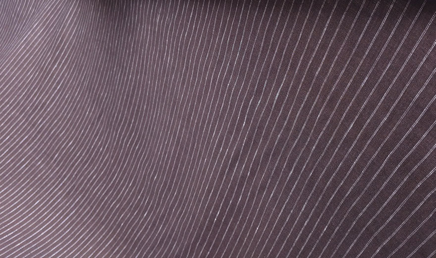 100% Linen Fabric 2-Pin Stripe Light Weight 6253 6254 - The Linen Lab - Brown 6254