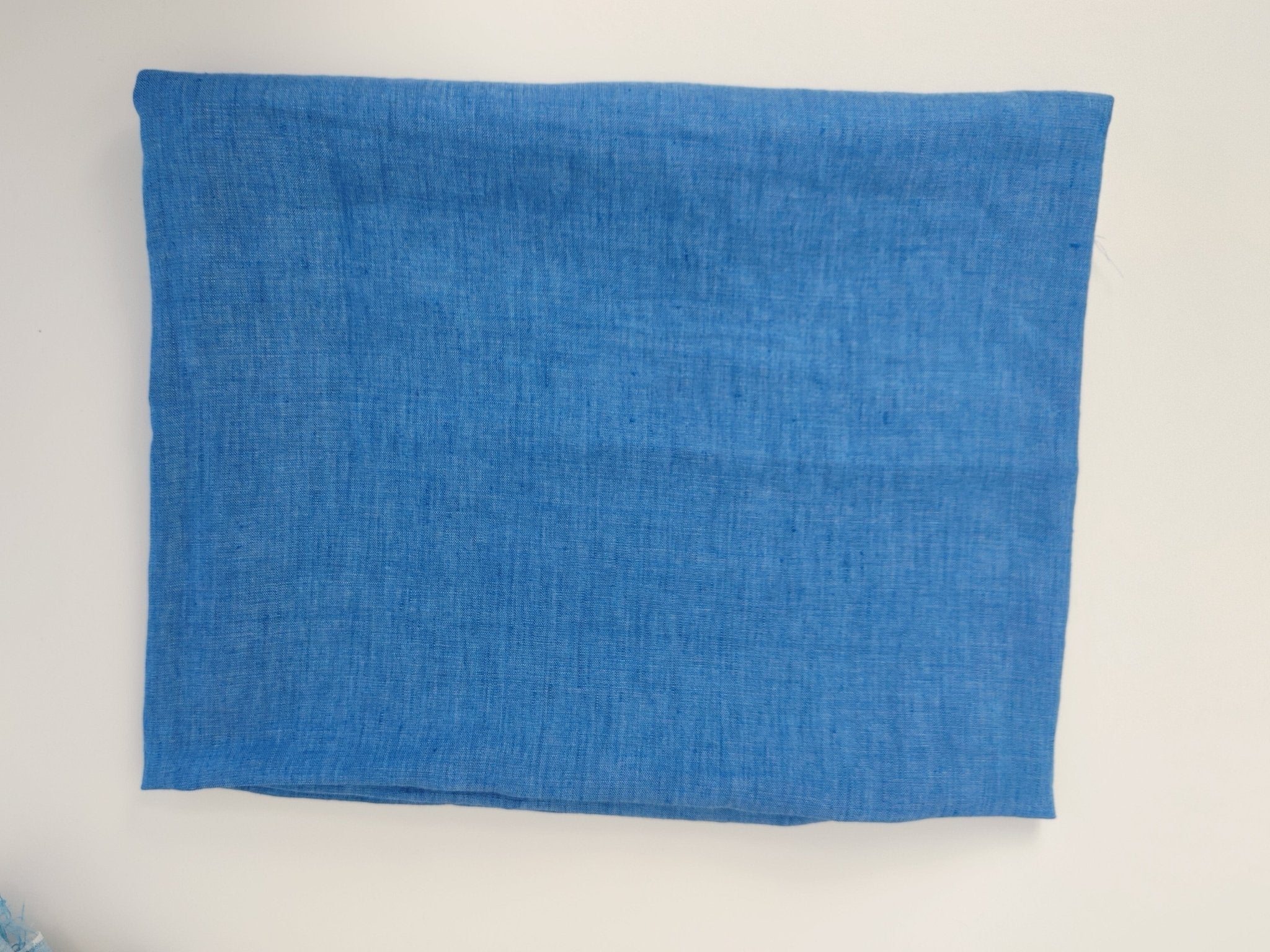 100% Linen Fabric 21s Vintage Chambray New Colorways for 2024 - The Linen Lab - Blue