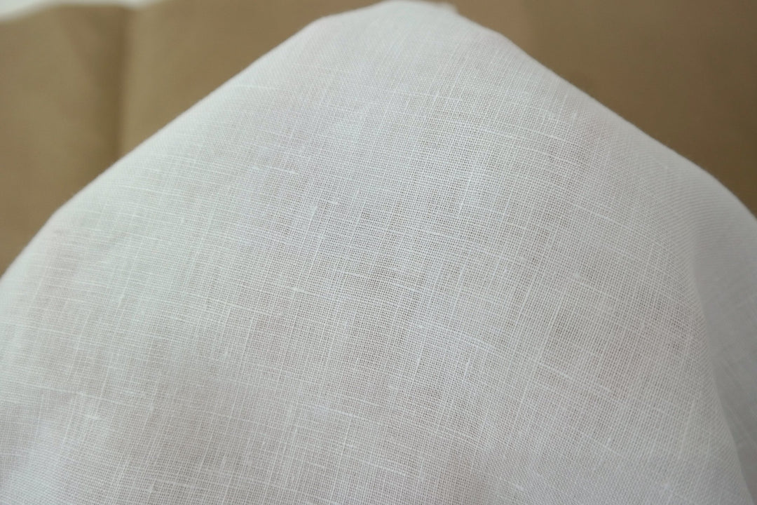 100% Linen Fabric Medium Weight Soft Touch 14S - The Linen Lab - Ivory
