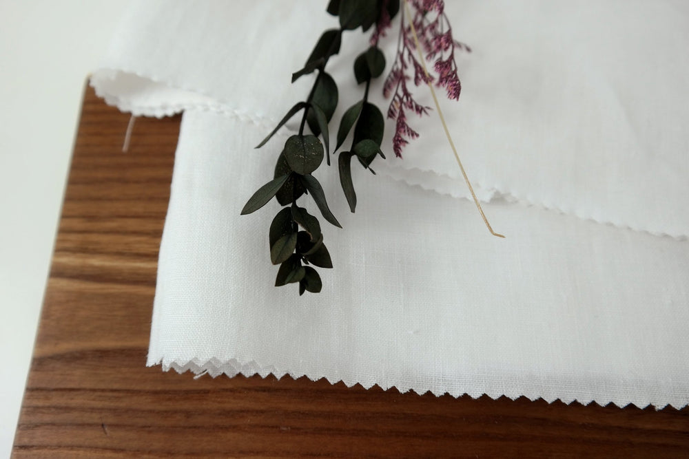 100% Linen Fabric Medium Weight Soft Touch 14S - The Linen Lab - Ivory