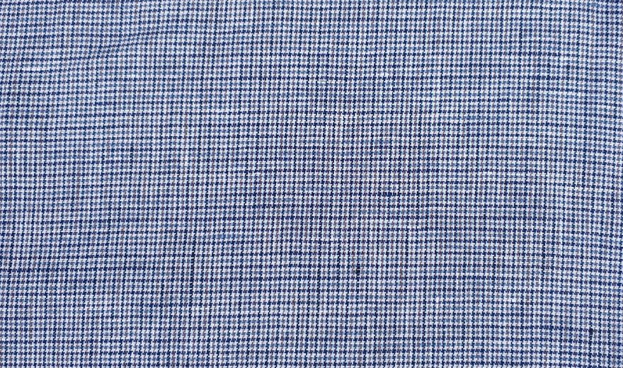 100% Linen Fabric small starcheck light weight  - The Linen Lab - 6746 pink brown