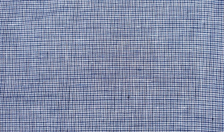 100% Linen Fabric small starcheck light weight  - The Linen Lab - 6746 pink brown