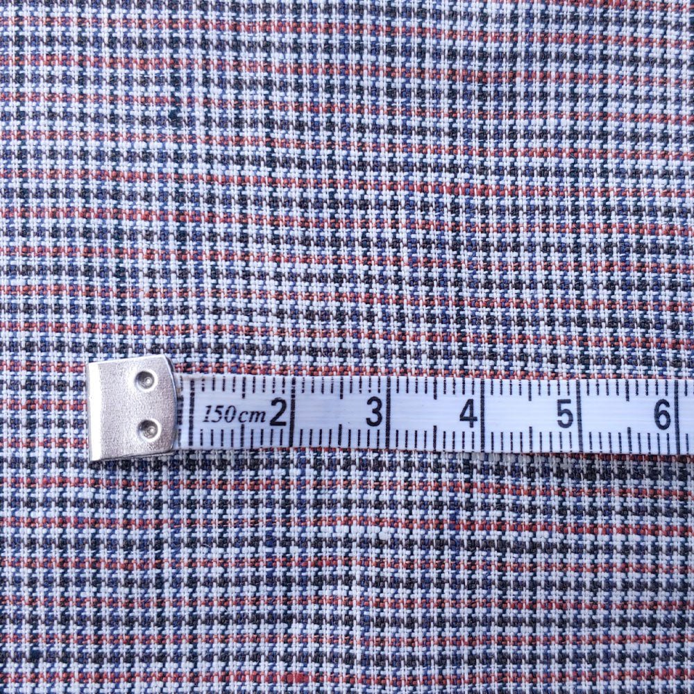 100% Linen Fabric small starcheck light weight  - The Linen Lab - 7030 mustard & green