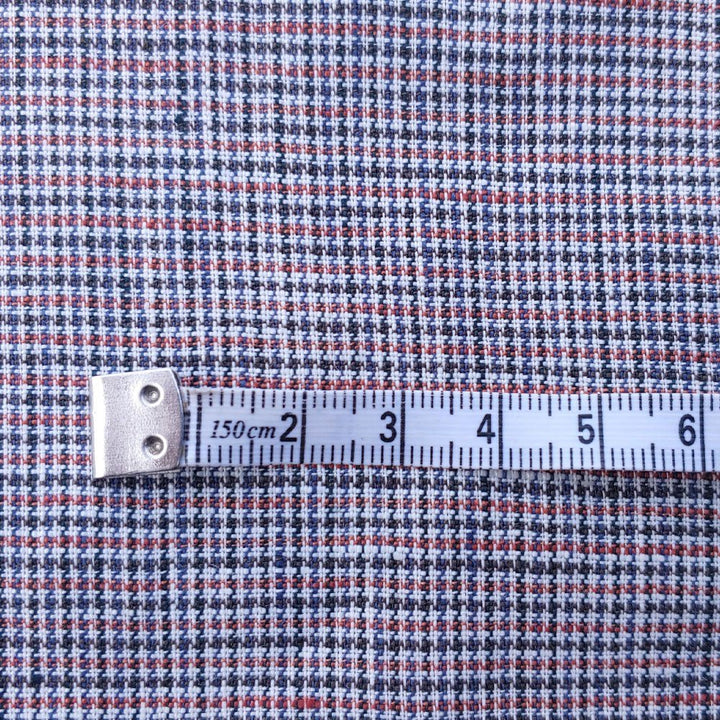 100% Linen Fabric small starcheck light weight  - The Linen Lab - 7030 mustard & green