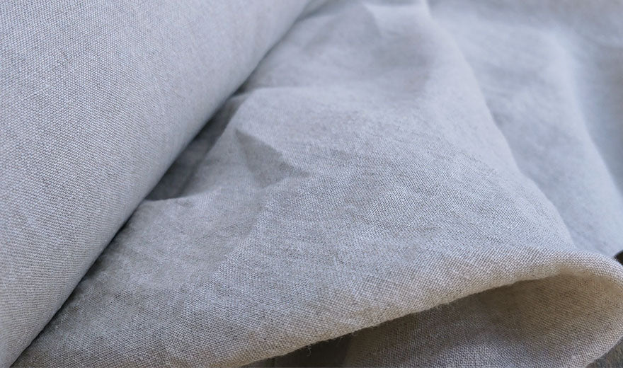 100% Linen Fabric Soft Touch Medium-Heavy Weight 9S 4900 6147 6019 - The Linen Lab - Natural 6147