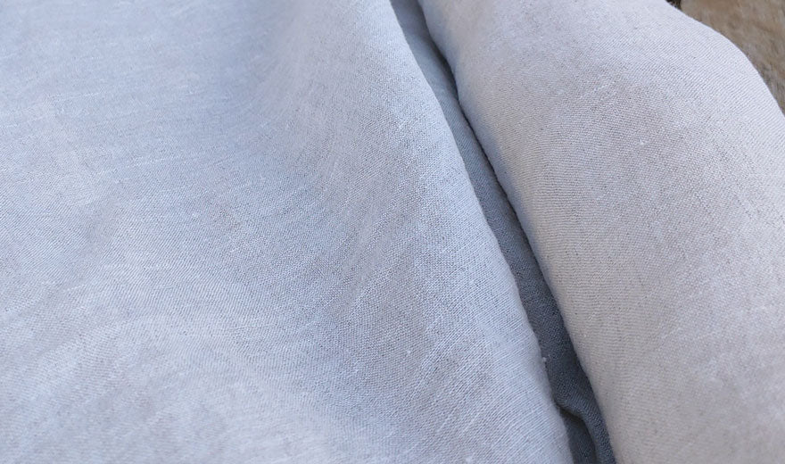 100% Linen Fabric Soft Touch Medium-Heavy Weight 9S 4900 6147 6019 - The Linen Lab - Light natural 6019