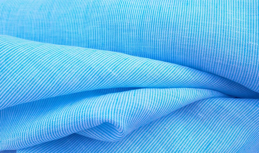 100% Linen Fabric Stripe Collections Light Weight (4708 6273 5997 4575 6258 6157) - The Linen Lab - Blue 4708