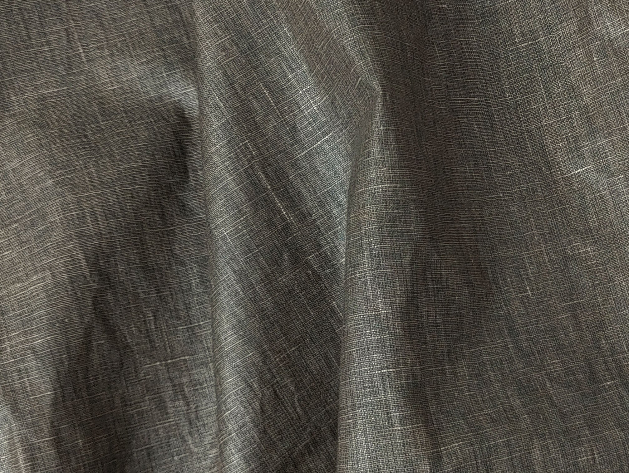 100% Linen Fabric with Pigment Coating 3586 3587 - The Linen Lab - Brown