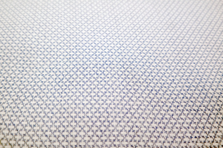 100% Linen Fabric with Small Circle Print 4809 - The Linen Lab - BLUE 4809