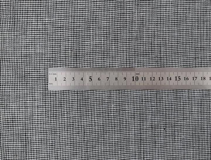 100% Linen, Medium Weight, Classic Black and White Mini Gingham Check 6825 - The Linen Lab - Gray(Dark)