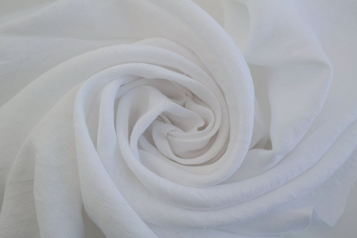 100% Linen White Twill Fabric 4879 - The Linen Lab - White 4879