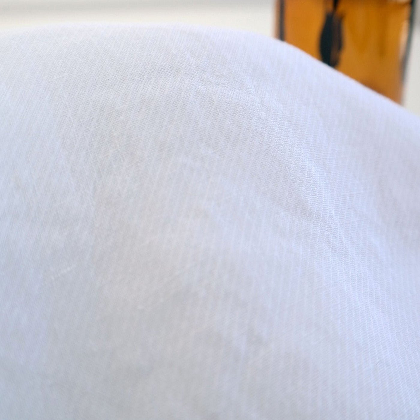 100% Linen White Twill Fabric 4879 - The Linen Lab - White 4879