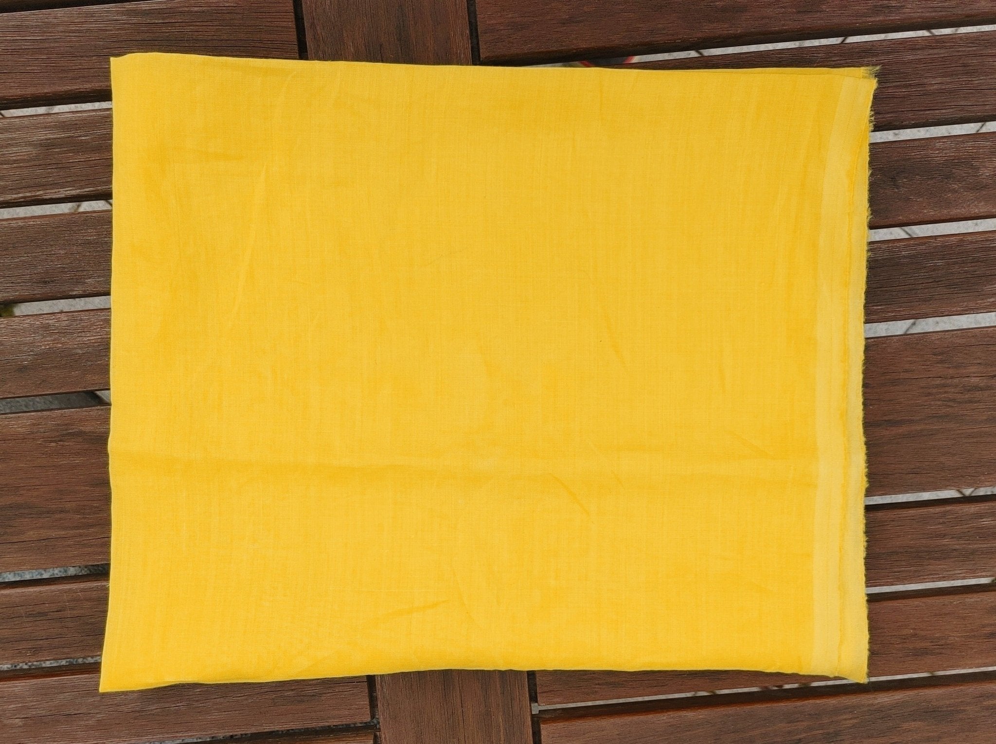 100% Ramie Fabric 60nm Light Weight - The Linen Lab - Yellow