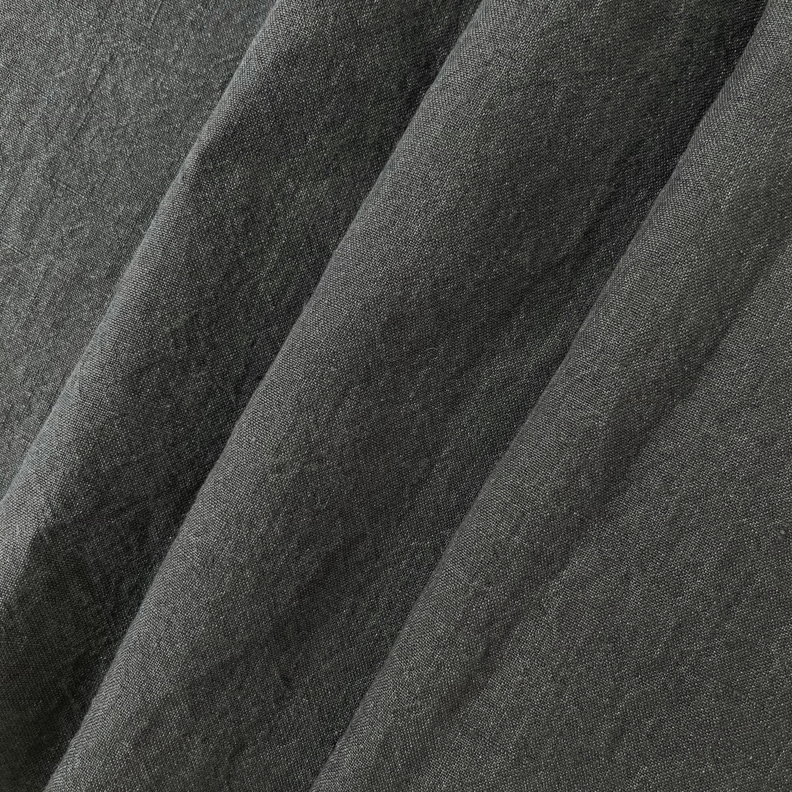 HIGH TWISTED LINEN FABRIC 6373 6374 6562 6311 6769 6863 - The Linen Lab - D/GREY