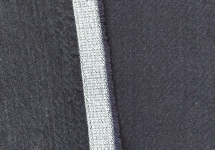 Heavyweight Linen Cotton Twill Fabric with Two-Tone Chambray 7258 7259 7331 7332 - The Linen Lab - Beige
