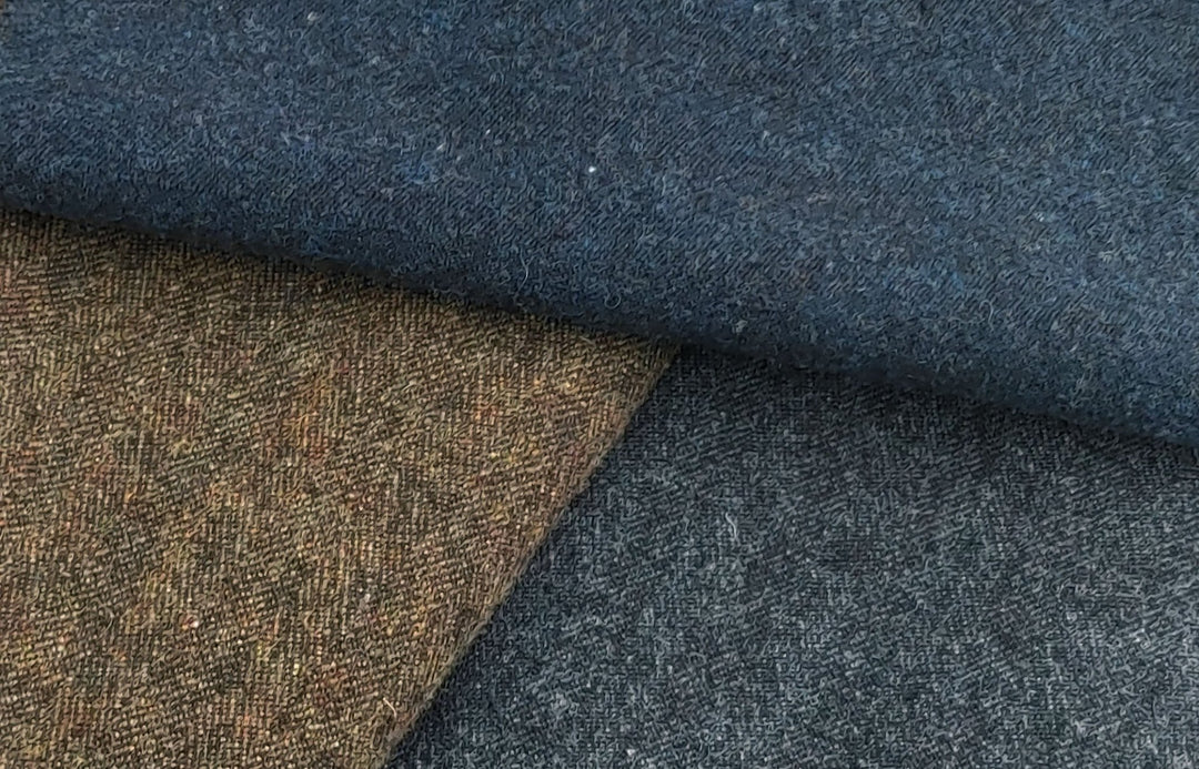 Heritage Blend: Wool Linen HBT Herringbone Twill Fabric 7671 7687 7763 - The Linen Lab - Brown
