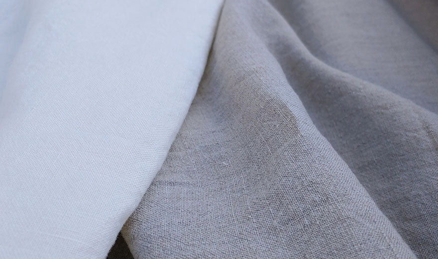 High Twisted 100% Linen Fabric Medium-Heavy Weight 9S 6378 6341 - The Linen Lab - Ivory 6378