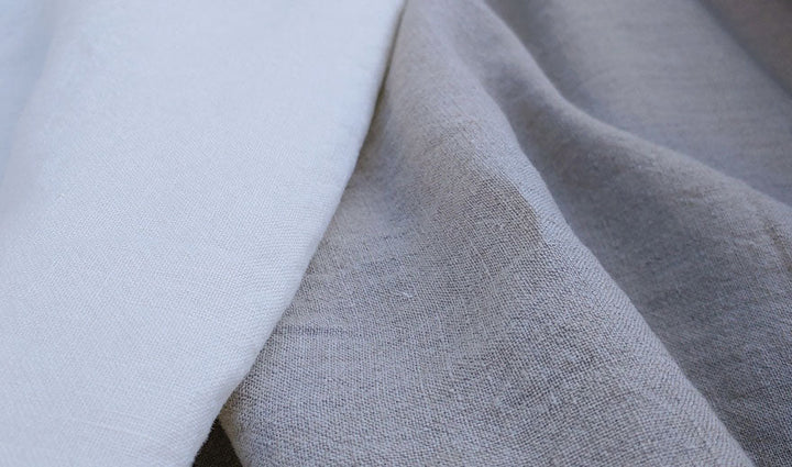 High Twisted 100% Linen Fabric Medium-Heavy Weight 9S 6378 6341 - The Linen Lab - Ivory 6378