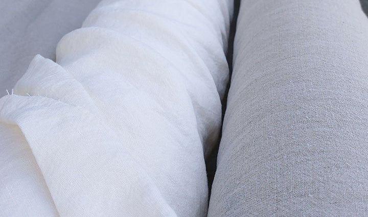 High Twisted 100% Linen Fabric Medium-Heavy Weight 9S 6378 6341 - The Linen Lab - Ivory 6378