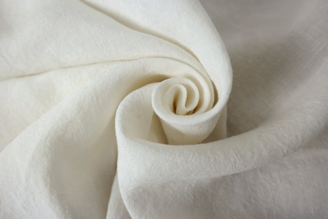 High Twisted 100% Linen Fabric Medium Weight 14S 6220 6600 6366 7369 - The Linen Lab - Light natural 6600