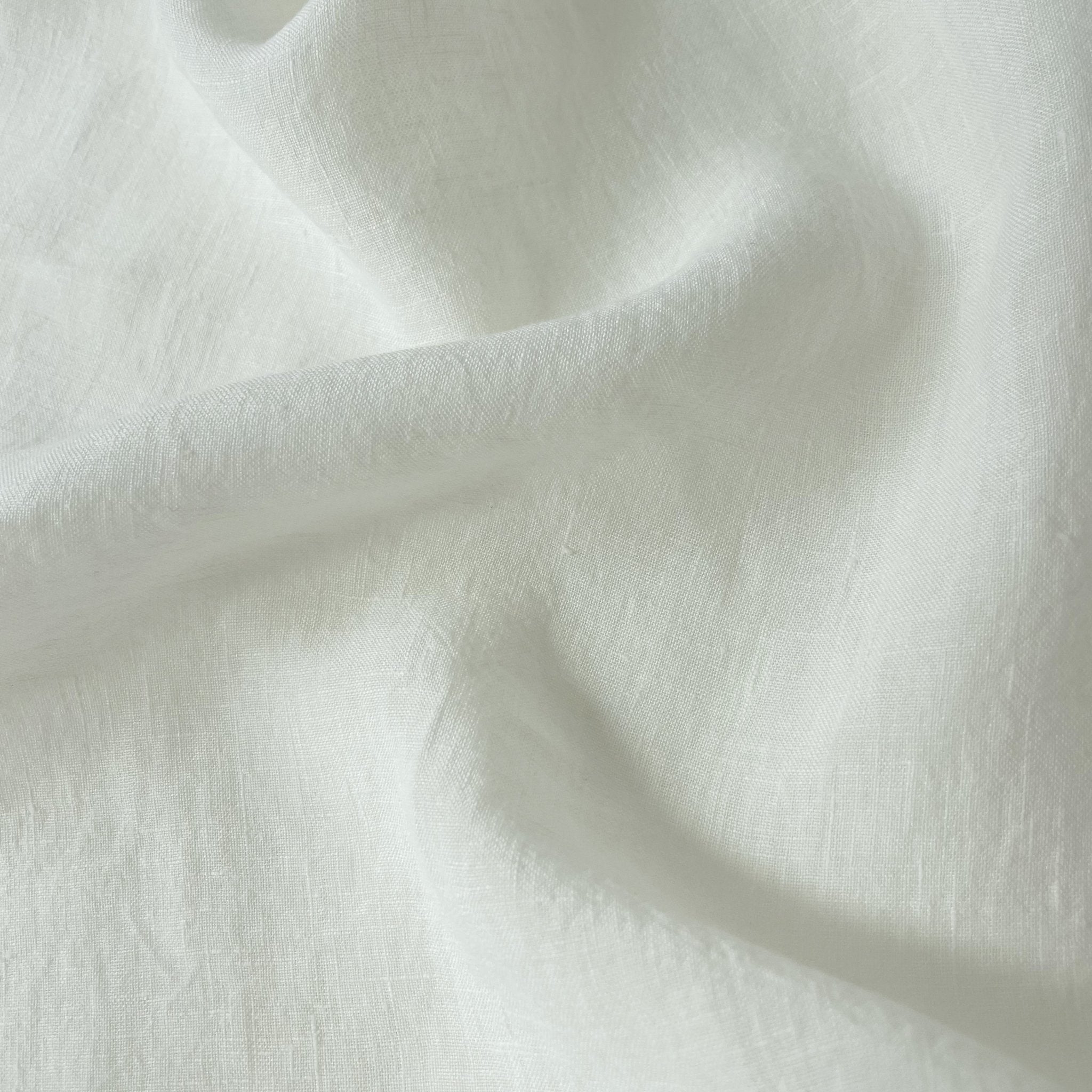 Light Weight High Twisted Linen Fabric 21s 6708 6195 6315 4895 - The Linen Lab - Light Ivory (bleached white)