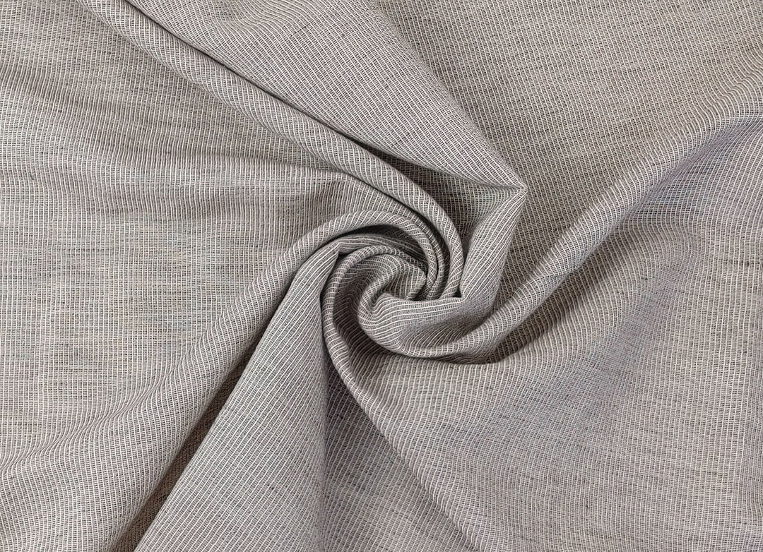 Light Weight Linen Cotton Stripe Fabric with Subtle Wrinkle Effect 7790 7791 7792 7793 7794 - The Linen Lab - Green