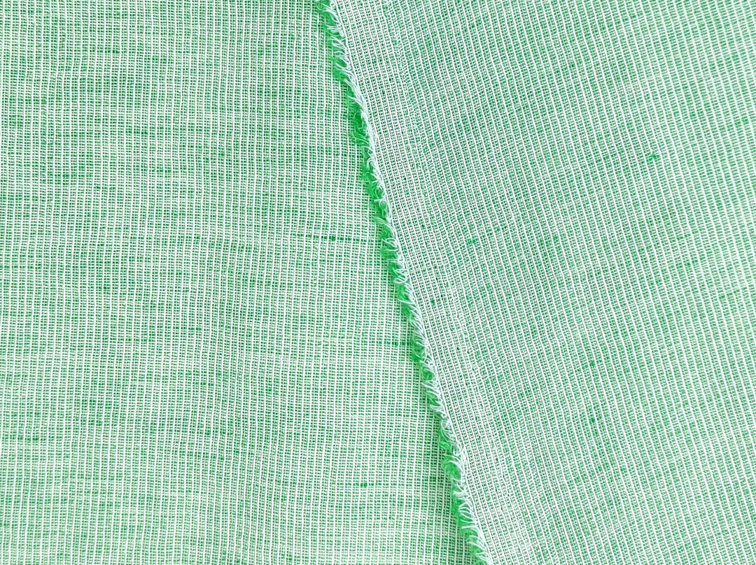 Light Weight Linen Cotton Stripe Fabric with Subtle Wrinkle Effect 7790 7791 7792 7793 7794 - The Linen Lab - Orange