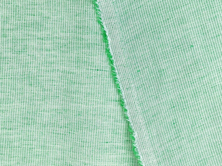 Light Weight Linen Cotton Stripe Fabric with Subtle Wrinkle Effect 7790 7791 7792 7793 7794 - The Linen Lab - Orange