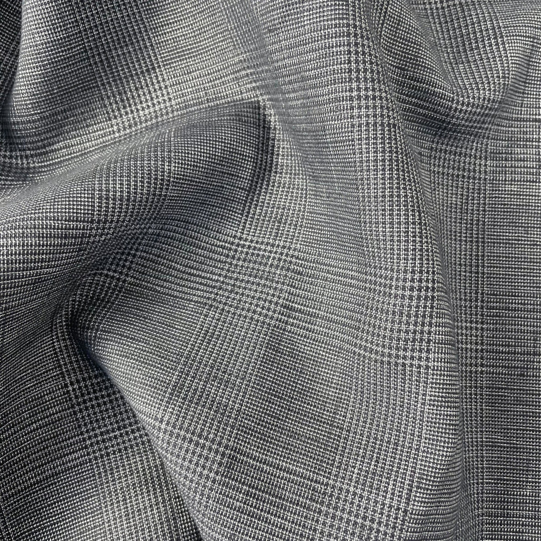 Linen Blend Glossy Fabric 6631 6599 - The Linen Lab - 6599 GREY