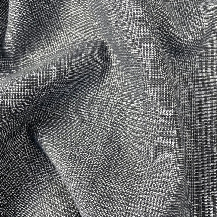 Linen Blend Glossy Fabric 6631 6599 - The Linen Lab - 6599 GREY