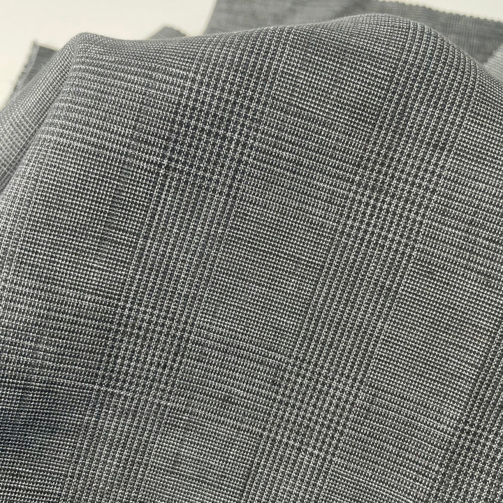 Linen Blend Glossy Fabric 6631 6599 - The Linen Lab - 6599 GREY