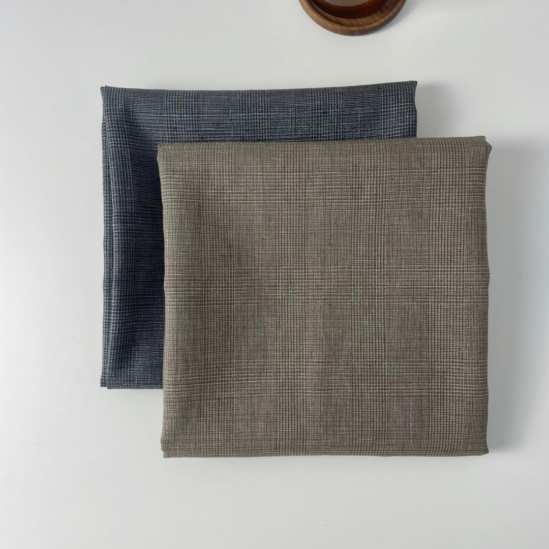 Linen Blend Glossy Fabric 6631 6599 - The Linen Lab - 6631 BROWN