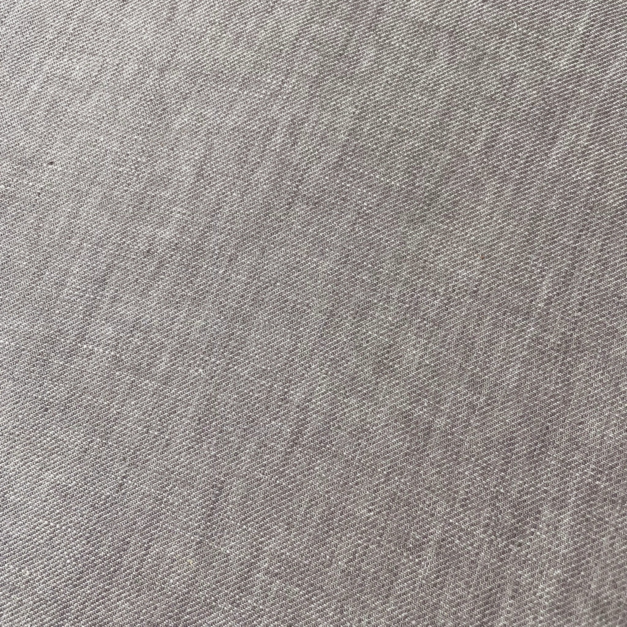 Linen Brown Twill Fabric 7543 - The Linen Lab - Brown