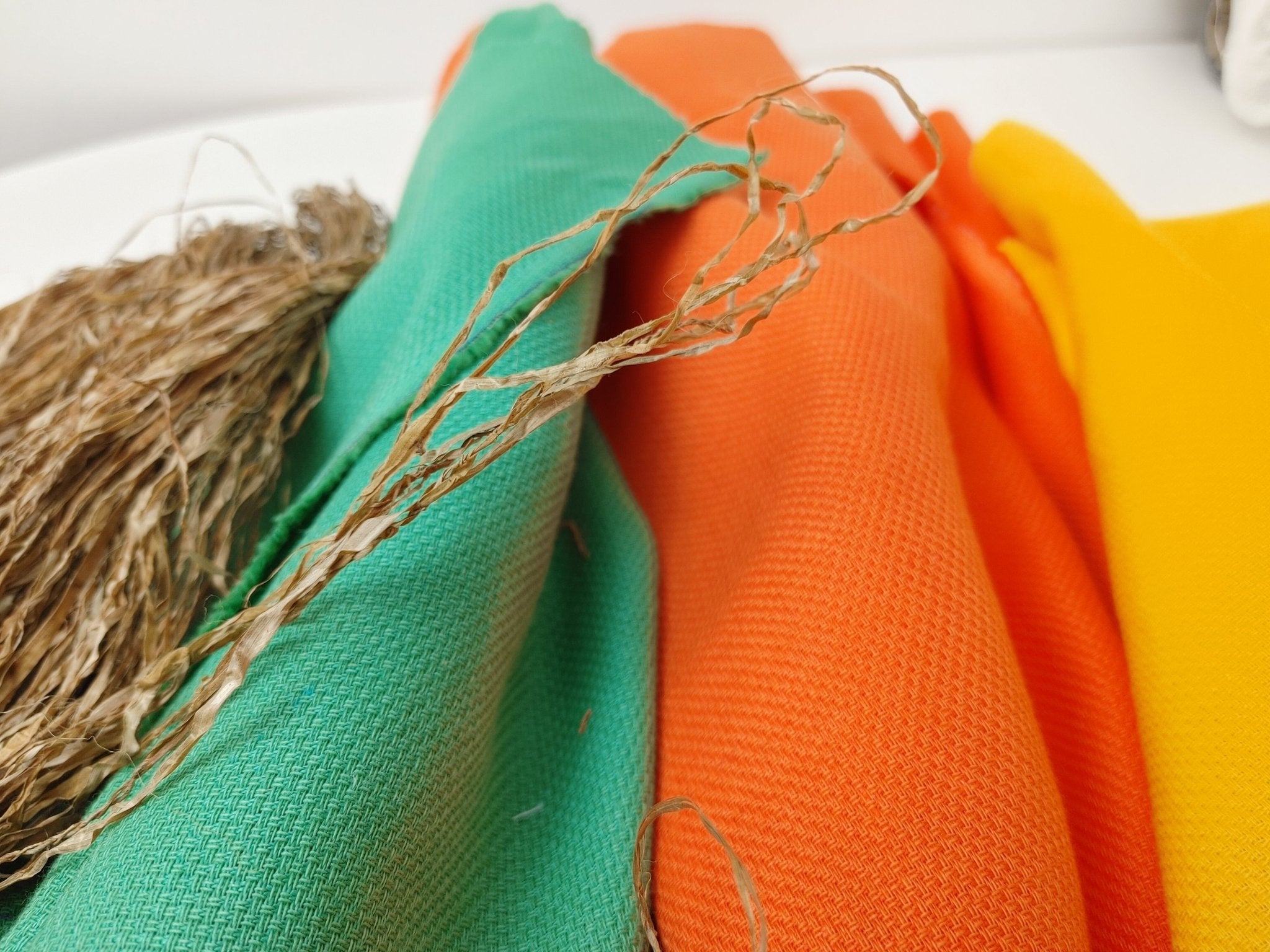 Linen Cotton Blend Dobby Fabric 3932 3933 3934 - The Linen Lab - Green