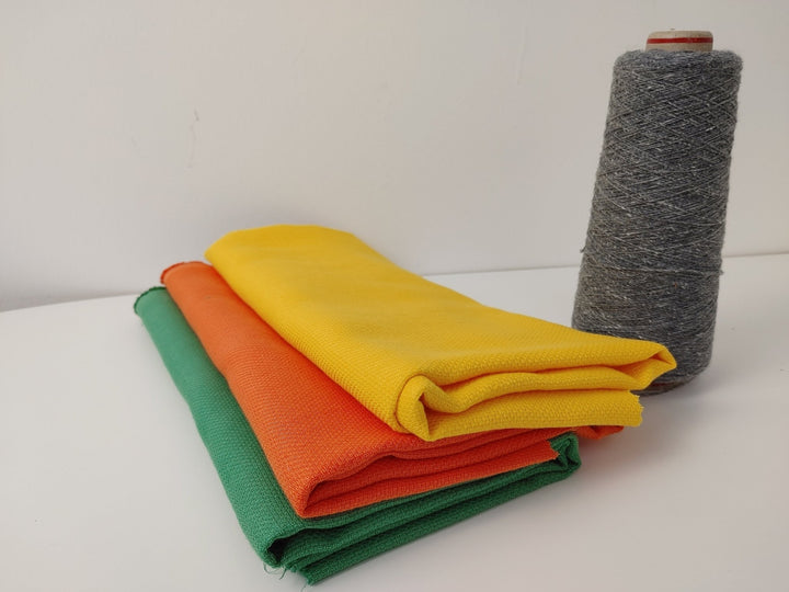 Linen Cotton Blend Dobby Fabric 3932 3933 3934 - The Linen Lab - Yellow