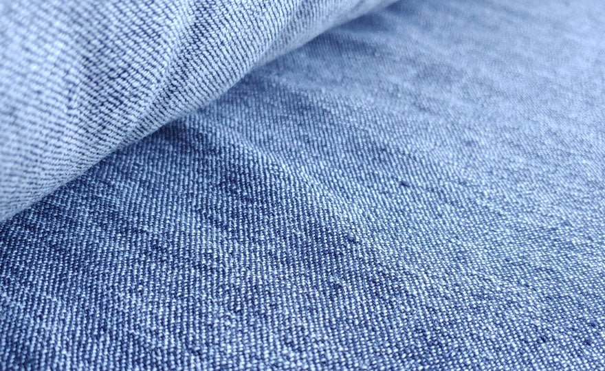 Linen Cotton Denim Twill Fabric (6913 6915 6916 6914) - The Linen Lab - navy