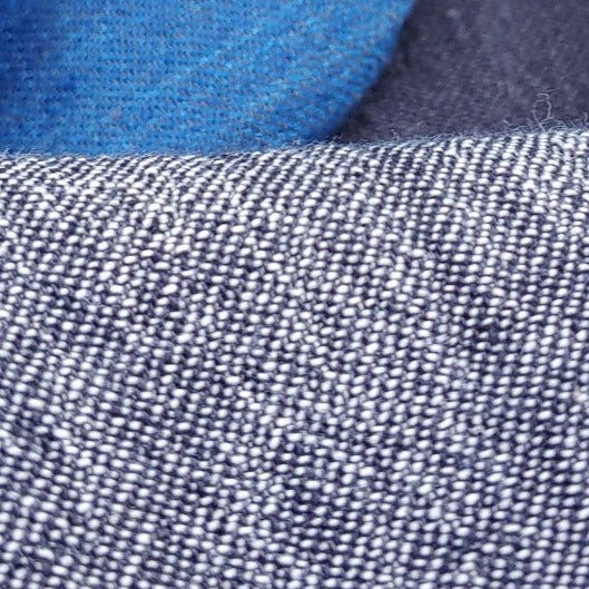 Linen Cotton Denim Twill Fabric (6913 6915 6916 6914) - The Linen Lab - navy