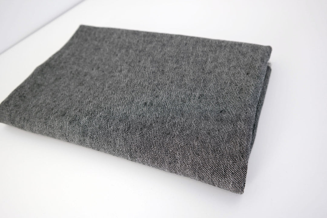 Linen Cotton Denim Twill Fabric (6913 6915 6916 6914) - The Linen Lab - navy