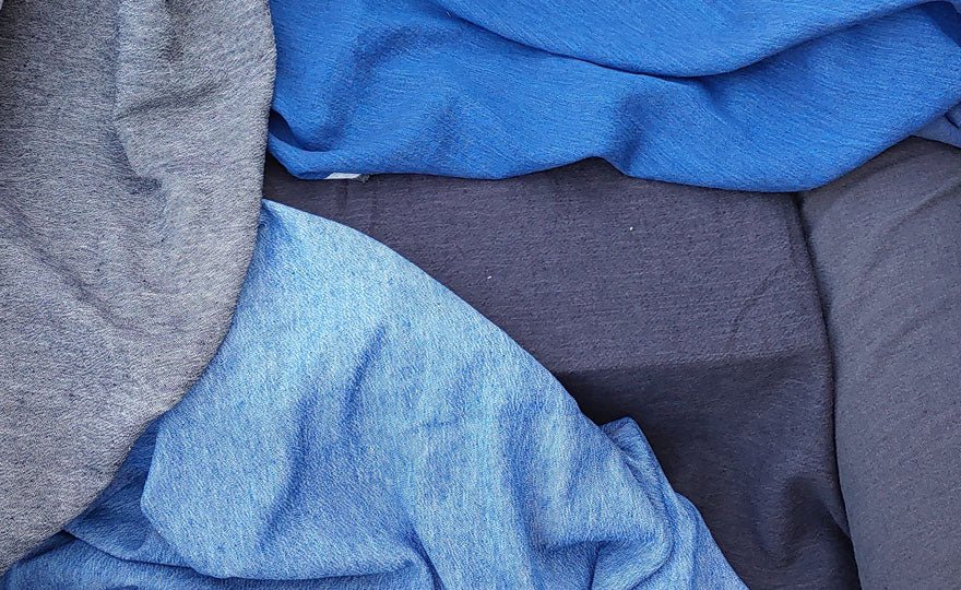 Linen Cotton Denim Twill Fabric (6913 6915 6916 6914) - The Linen Lab - navy