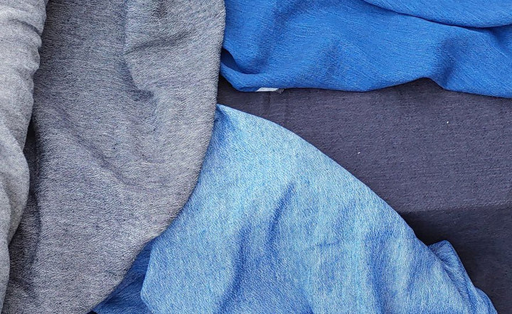 Linen Cotton Denim Twill Fabric (6913 6915 6916 6914) - The Linen Lab - navy