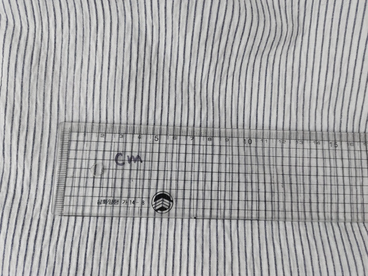 Linen Cotton Double Face Fabric Reversible 2988 - The Linen Lab - Blue