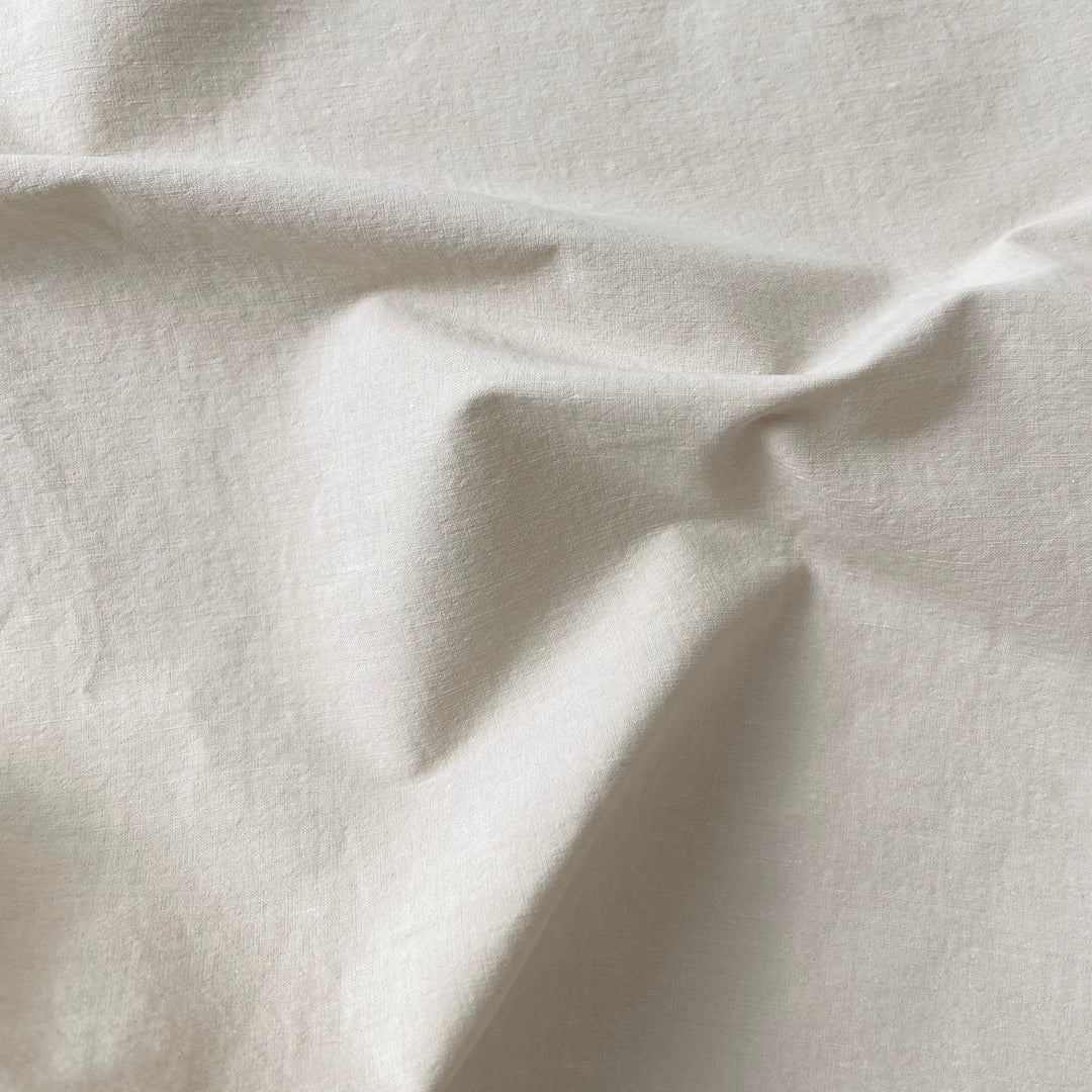 Linen Cotton Nylon Warp Stretch Fabric 7099 7362 7188 - The Linen Lab - Beige