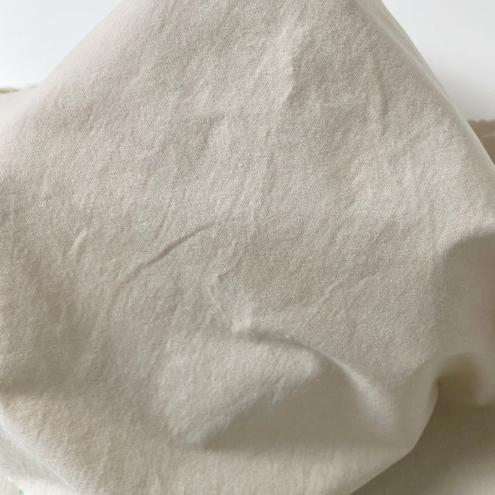 Linen Cotton Nylon Warp Stretch Fabric 7099 7362 7188 - The Linen Lab - Beige
