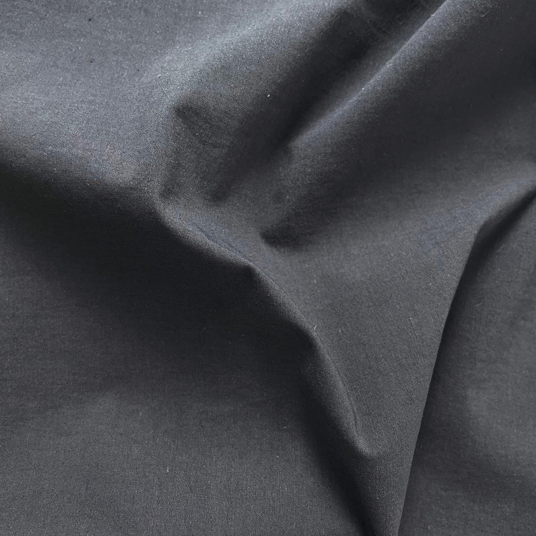 Linen Cotton Nylon Warp Stretch Fabric 7099 7362 7188 - The Linen Lab - Navy
