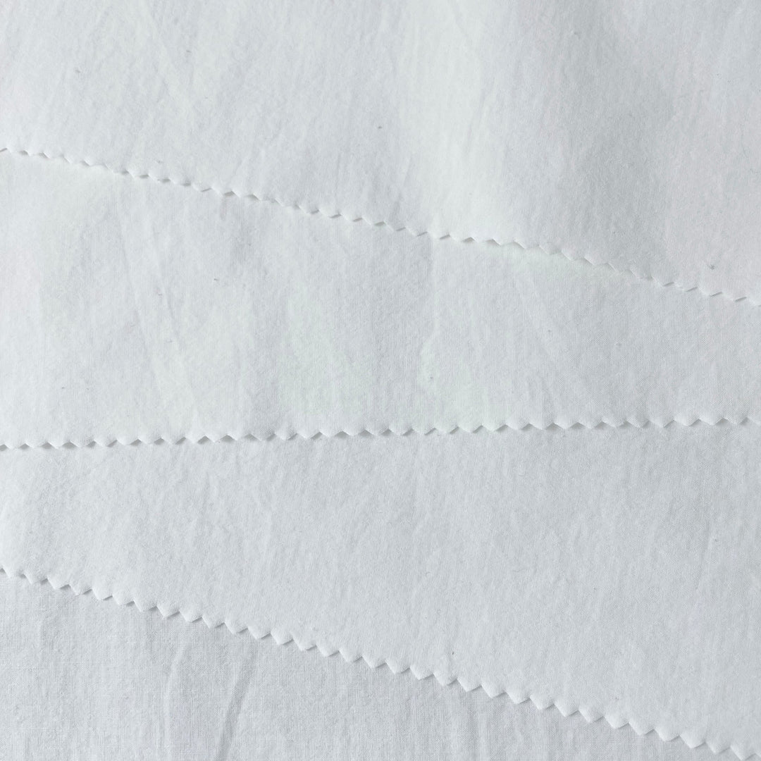 Linen Cotton Nylon Warp Stretch Fabric 7099 7362 7188 - The Linen Lab - White