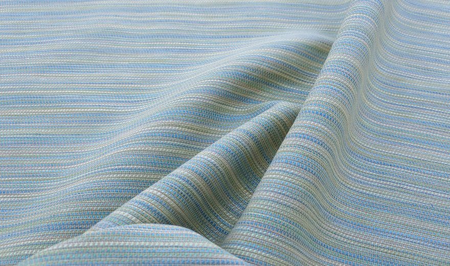 Linen Cotton Rainbow Tweed Fabric (1657) - The Linen Lab - green
